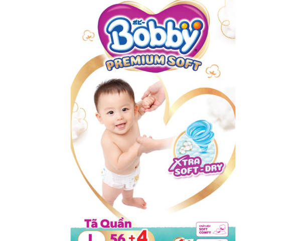 Tã quần Bobby PremiumSoft L56+4